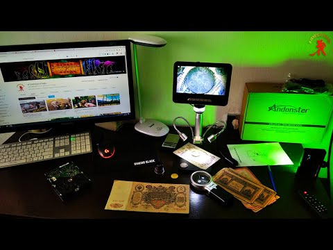 Видео: Микромир кладоискателя с микроскопом Andonstar AD207S