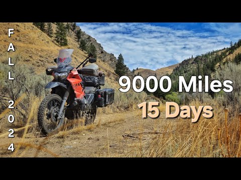 Видео: Более 9000 миль за 15 дней на KLR650. Мотопутешествие с Аляски.