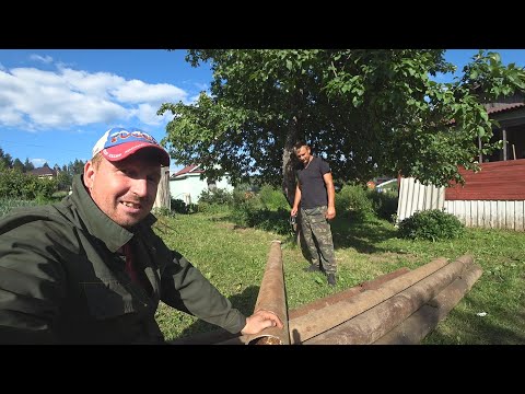 Видео: ТОННЫ ТРУБ, КОПАЕМ, ПИЛИМ, ВЫВОЗИМ. ОЧИЩАЕМ САДЫ ОТ ЧЕРМЕТА