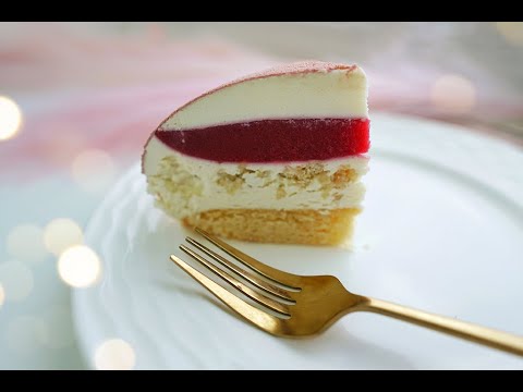 Видео: Муссовый торт сердце "МАЛИНА-ВАНИЛЬ-МИНДАЛЬ" | Торт на праздник