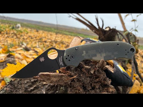 Видео: Spyderco Para 3 сталь CPM S45VN. Обзор + Тест.