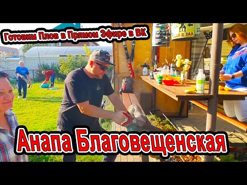 Видео: #Анапа Готовим плов в #Благовещенская гд Комильфо у Олега