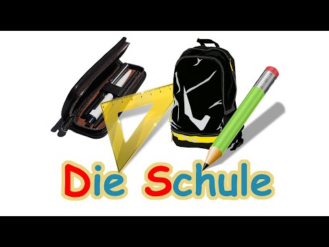 Видео: Школьные принадлежности на немецком для детей. Die Schulsachen auf Deutsch