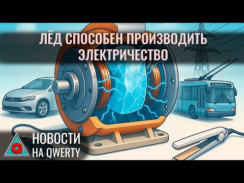 Видео: Лёд вырабатывает ток. Карта обезболивания в мозге. Польза псилоцибина. Новости QWERTY №350