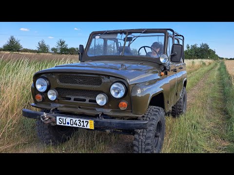 Видео: Уаз 469, Uaz 469, хорошая машина для хозяйства! Arbeitstier!