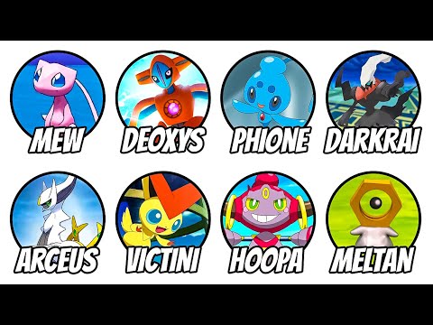 Видео: Все мифические покемоны объяснены за 19 минут