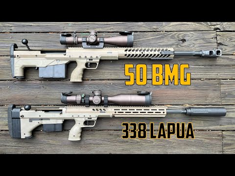 Видео: 50 BMG против 338 Lapua: даже близко не стоят?