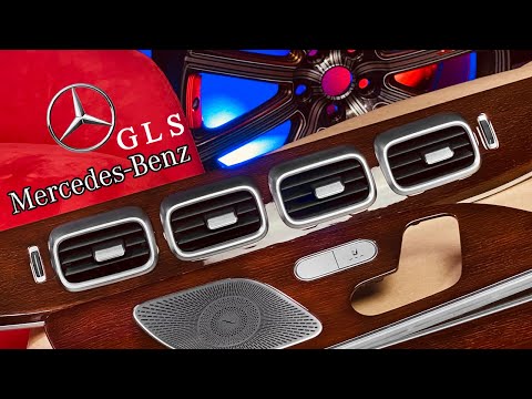 Видео: Mercedes-Benz GLS 2021 /Замена цвета шпона