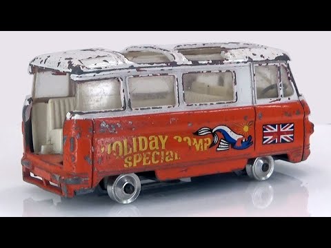 Видео: Специальный автобус Commer 2500 Holiday Camp. Реставрация игрушки Corgi Toys № 508.