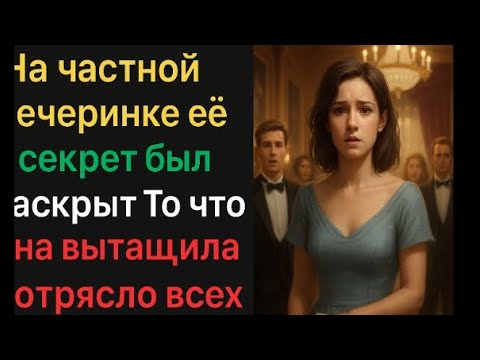 Видео: На частной вечеринке её секрет был раскрыт: то, что она вытащила, потрясло всех