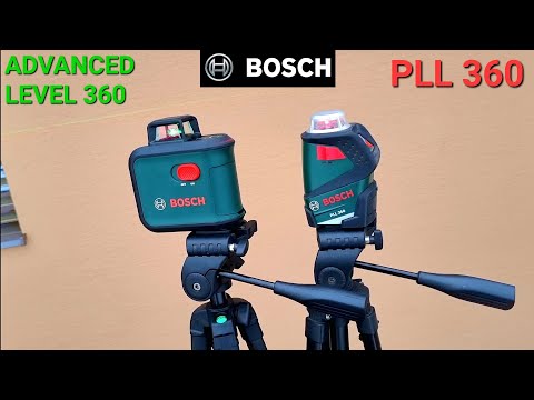 Видео: Линейный лазерный зеленый против красного? Bosch Advancedlevel 360 лучше, чем Bosch PLL 360?