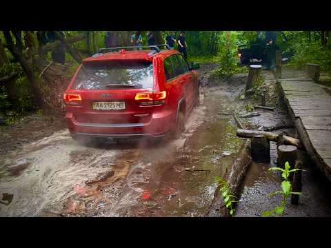 Видео: Офроуд на озеро Ведро — Prado 120, УАЗ, Grand Cherokee, X-Trail, Patrol, пікнік і брод!