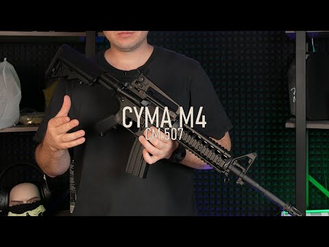 Видео: Cyma M4 RIS, пластик CM 507