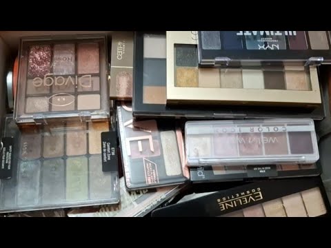 Видео: МОЯ КОСМЕТИКА. ПАЛЕТКИ ТЕНЕЙ. КОРОБКА НОМЕР ОДИН. 🤣