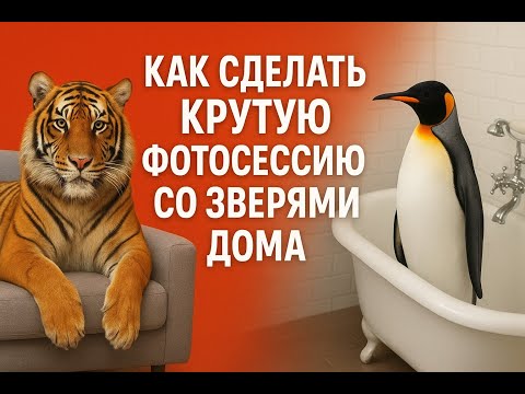 Видео: Как сделать крутую фотосессию со зверями дома