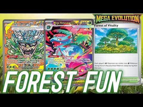 Видео: Mega Venusaur ex Deck Rapid эволюционирует за 1 ход с новым стадионом Forest of Vitality | PTCGL