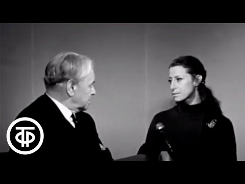 Видео: Майя Плисецкая в гостях у "Кинопанорамы". Ведущий - кинодраматург Алексей Каплер (1970)