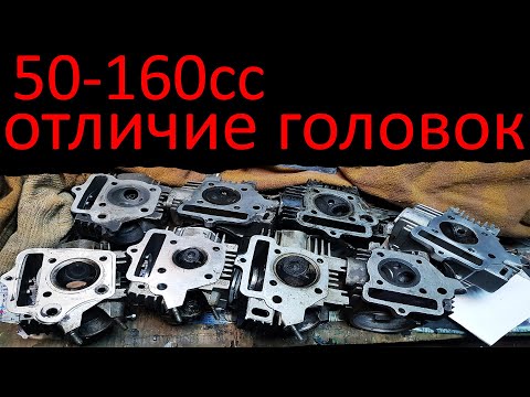 Видео: Отличие головок мопеда питбайка 50 150 кубов