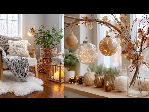Видео: Подготовка к уютному зимнему оформлению дома в деревенском стиле 2025 | Теплые штрихи для уютного...