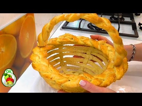 Видео: Пасхальная корзина из теста./Красиво и оригинально/Easter basket from dough Nice and original