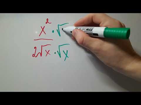 Видео: Звільнення від ірраціональності в знаменнику дробу