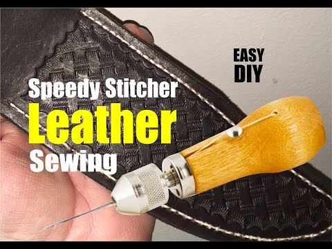 Видео: Как шить кожу с помощью швейного шила Speedy Stitcher