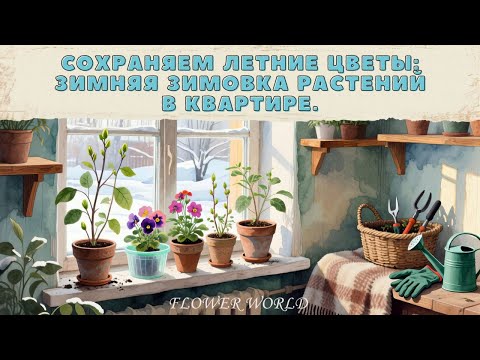 Видео: Сохраняем летние цветы: Зимняя зимовка растений в квартире.🍁