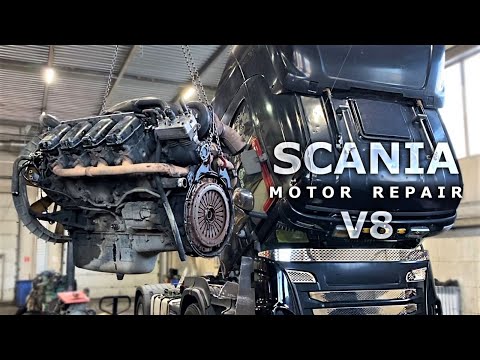 Видео: REPAIR  DC 16 04 SCANIA R500 сборка ДВС часть2