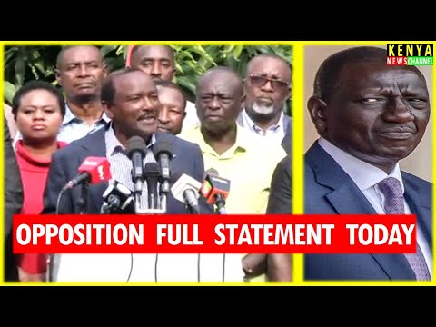 Видео: Полное заявление Гачагуа и Калонзо сегодня ПРЕДУПРЕЖДЕНИЕ Руто перед дополнительными выборами