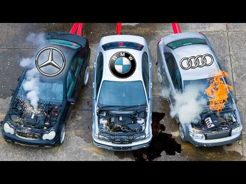 Видео: Я уничтожил BMW, Audi и Merc: кто из них продержался дольше?
