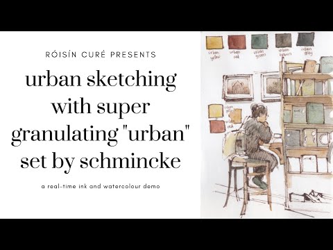 Видео: Городские зарисовки с помощью супергранулирующего набора «Urban» от Schmincke