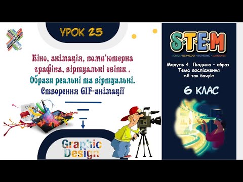 Видео: Кіно, анімація, комп’ютерна графіка, віртуальні світи. Образи реальні та віртуальні. GIF-анімація.