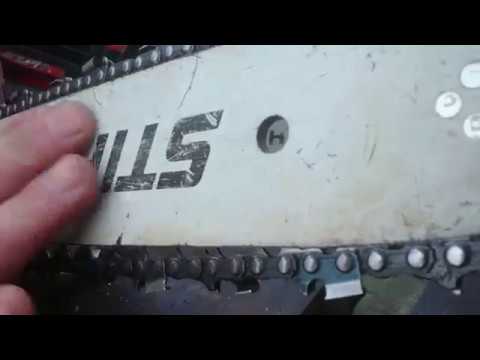 Видео: Как отличить проффесиональную шину бензопилы от подделки.