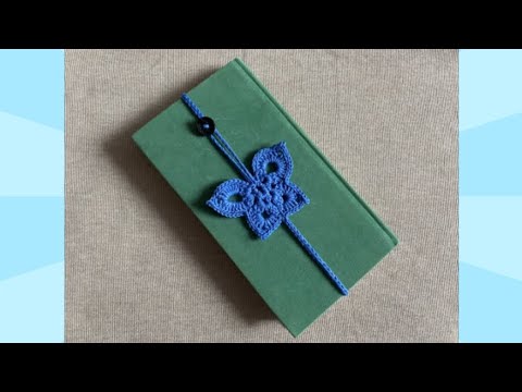 Видео: Как связать Закладку Бабочку крючком | Мастер-класс | Кольцо Амигуруми