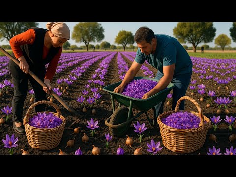 Видео: Мы выращиваем шафран в деревне - традиционный рецепт азербайджанской мясной выпечки