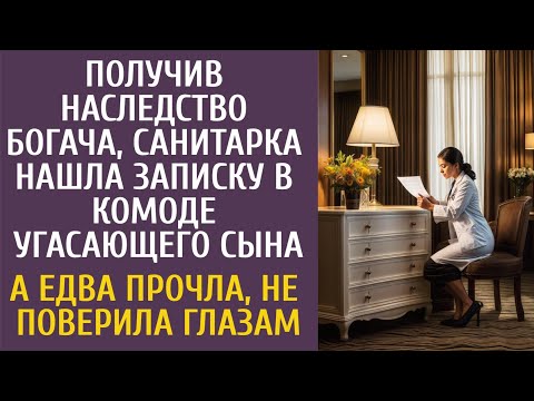 Видео: Получив наследство богача, санитарка нашла записку в комоде угасающего сына… А едва прочла, обомлела