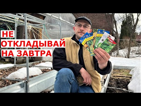 Видео: Сходит снег, что УЖЕ можно посеять в огороде?