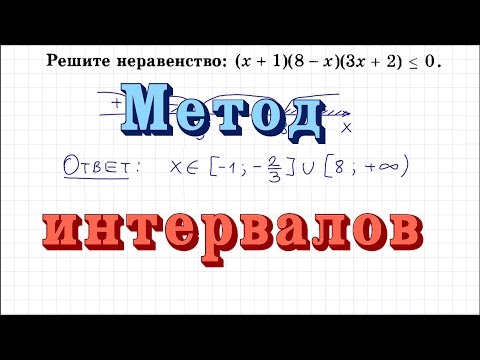 Видео: Метод интервалов #2