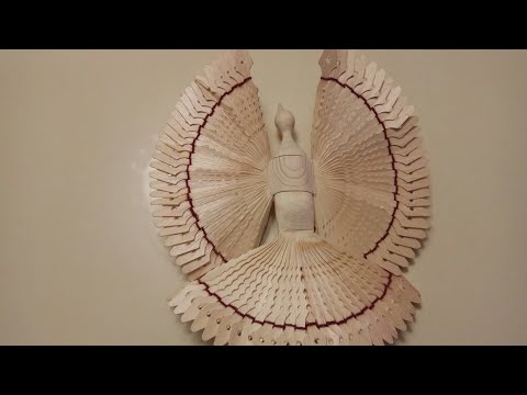 Видео: Большая птица счастья из дерева