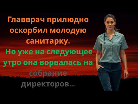 Видео: Главврач публично унизил молодую санитаркуно утром она сделала то чегониктоИстория медсестры и врача
