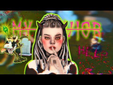 Видео: Мой Спаситель🐄🌿| Основатель культа [ The Sims 4 Spooky CAS Challenge ]