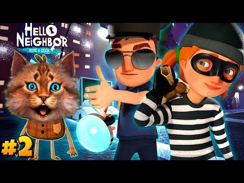 Видео: Весёлый Кот играет в ПРИВЕТ СОСЕД ПРЯТКИ 2 АКТ Hello Neighbor Hide And Seek