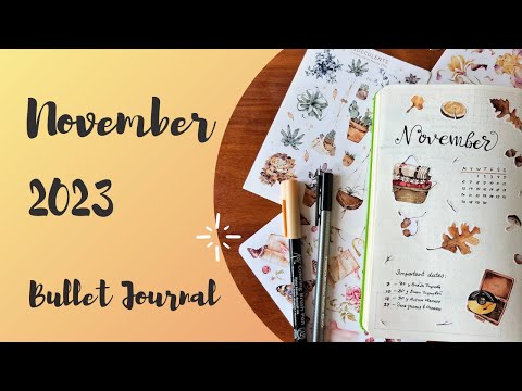 Видео: Plan with me - November | BuJo на ноябрь 2023