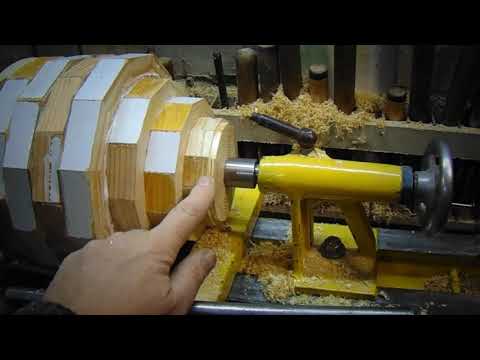 Видео: Напольная ваза из дерева .