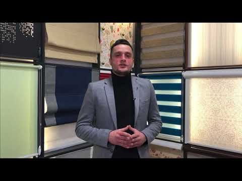 Видео: Рулонные шторы, тканевые ролеты, римские шторы, жалюзи