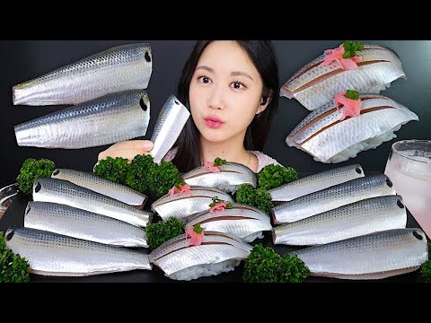 Видео: ASMR MUKBANG | Сырая Рыба с Костями, Суши Из Пятнистый Коносир✨🐟 | eating | Real Sound Mukbang