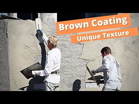 Видео: Как придать уникальную текстуру коричневому или второму слою штукатурки