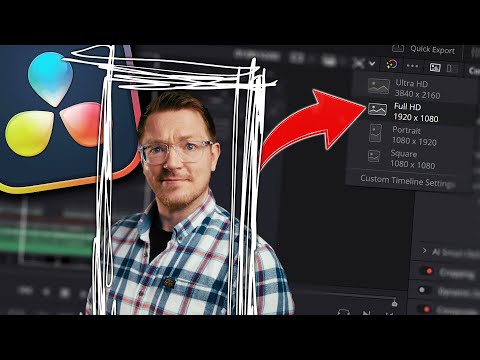 Видео: Полезный совет для вертикальных видео в DaVinci Resolve Free