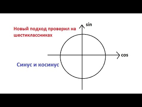 Видео: Синус и косинус на окружности, новый подход(проверил на шестиклассниках)