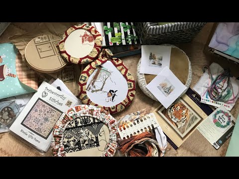 Видео: Вся наша вышивка. Процессы, планы, наборы и схемы.